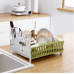 Органайзер для посуду, сушка collapsible compact dish rack