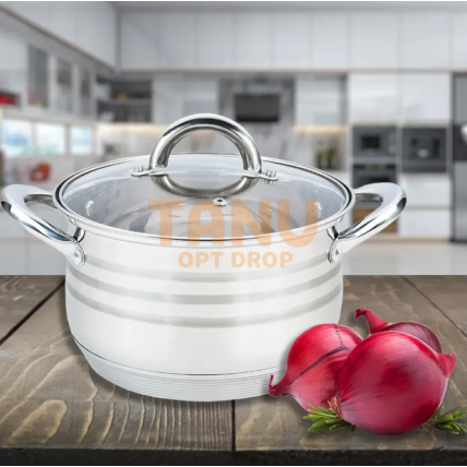Каструля з нержавіючої сталі Maestro MR-3513-18 серія Basic, діаметр 18 см, 2,9 л 