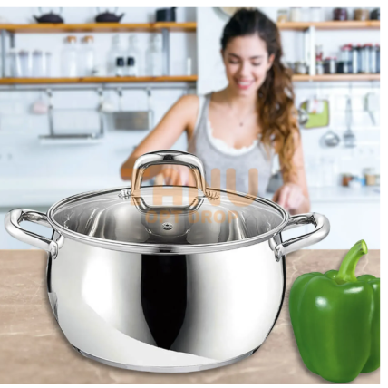 Металева каструля з кришкою Maestro MR-3515-20, діаметр 20 см, 3,8 л