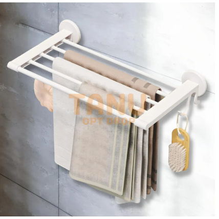 Самоклеюча настінна вішалка для рушників у ванну Towel rack YH6613 Білий