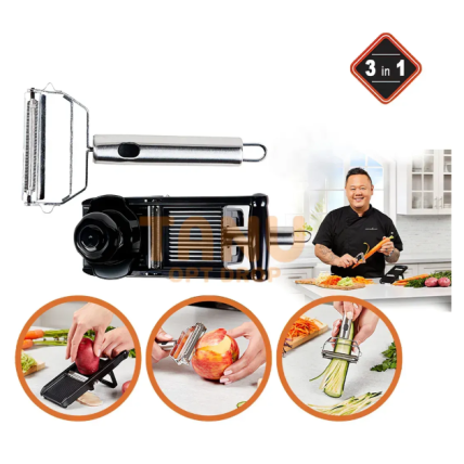 Овочерізка овочечистка шатківниця Copper Chef 3-в-1 Titan Peeler 