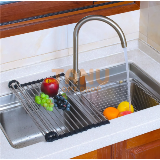 Кухонна складна сушарка для посуду на раковину KitchenWare EasyDry