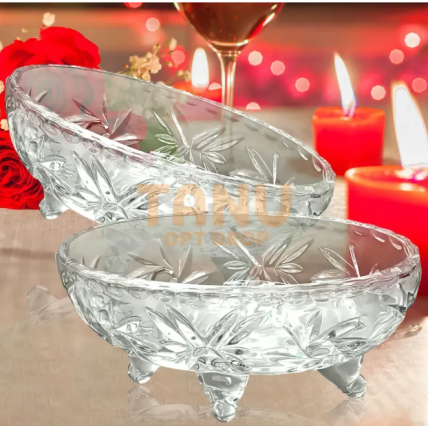 Набір скляних салатників HF Glass Ware