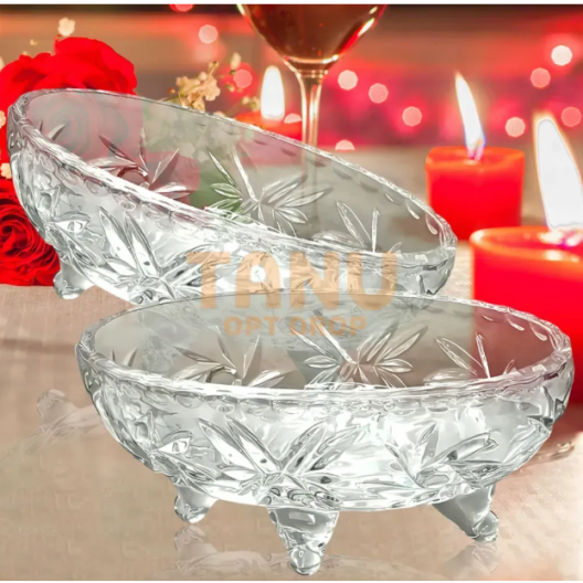Набір скляних салатників HF Glass Ware