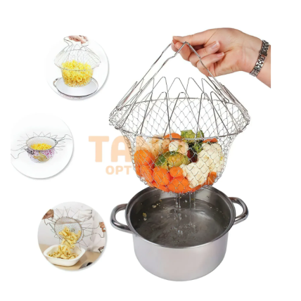Складна сітка решітка друшляк Magic Kitchen Chef Basket 