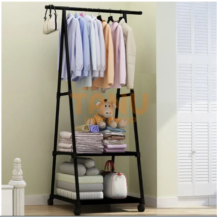 Універсальна міцна підлогова пересувна вішалка для одягу Coat Rack 