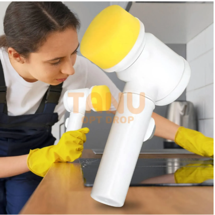 Потужна електрична щітка для очищення кухні та ванни Magic Brush 5в1 з USB