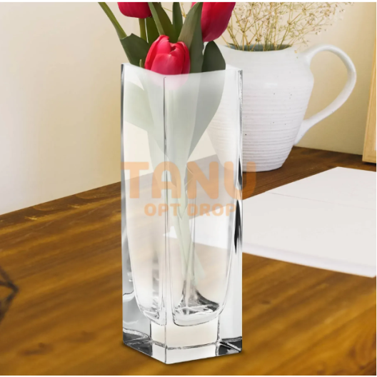 Настільна скляна ваза для квітів GlassWare HF018