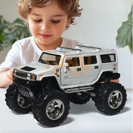 Машинка металева Hummer Off Road Kinsmart KT5337WB, інерційна, двері відчиняються, 1:40, 12 см Білий (IGR24)