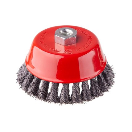 Щетка торцевая Intertool 125 мм плетеная (BT-2125)