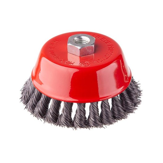 Щетка торцевая Intertool 125 мм плетеная (BT-2125)