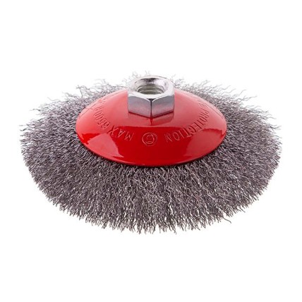 Щетка конусная Intertool 125 мм рифленая (BT-5125)