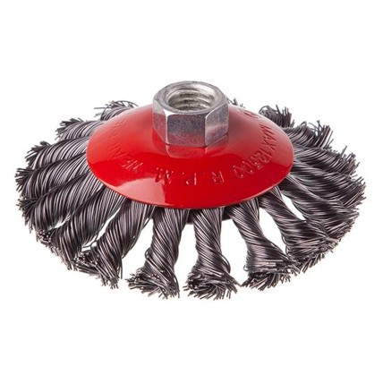 Щетка конусная Intertool 100 мм плетеная (BT-4100)