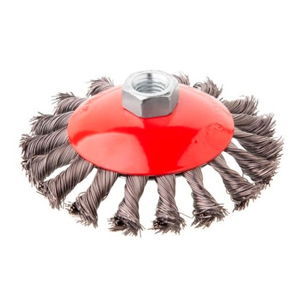 Щетка конусная Intertool 115 мм плетеная (BT-4115)