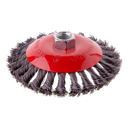 Щетка конусная Intertool 125 мм плетеная (BT-4125)