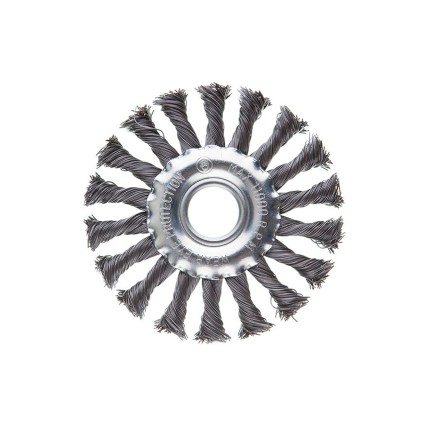 Щетка дисковая Intertool 115 мм плетеная (BT-7115)