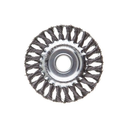 Щетка дисковая Intertool 125 мм плетеная (BT-7125)