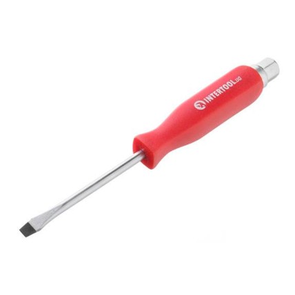 Викрутка Intertool шліцьова ударна SL5 х 75 мм
