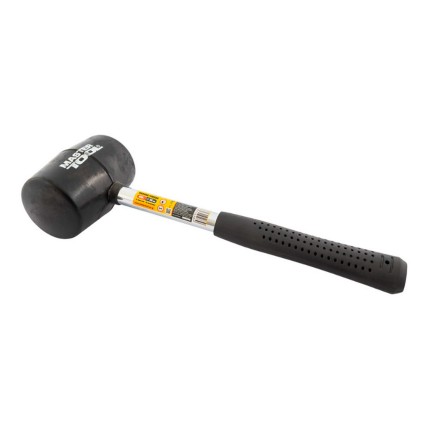Киянка Mastertool 450 г х 60 мм Чорна гума ручка метал