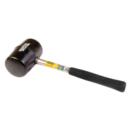 Киянка Mastertool 680 г х 75 мм Чорна гума ручка метал