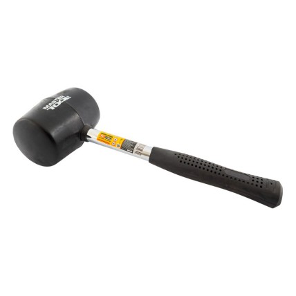 Киянка Mastertool 900 г х 80 мм Чорна гума ручка метал