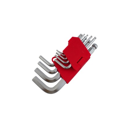 Набір шестигранних ключів Intertool 9 шт. з кулею