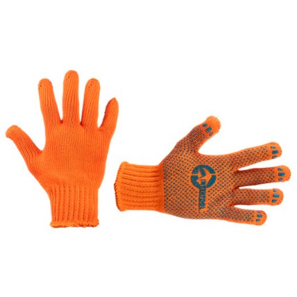 Рукавички Intertool 60/40 з точкою 82г помаранчеві 9