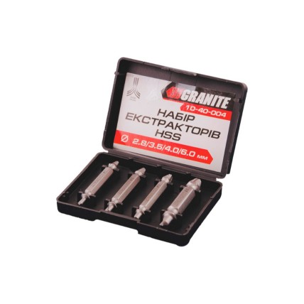 Набір екстракторів для гвинтів Granite 4шт