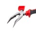 Плоскогубці подовжені вигнуті Intertool 160 мм фосфат
