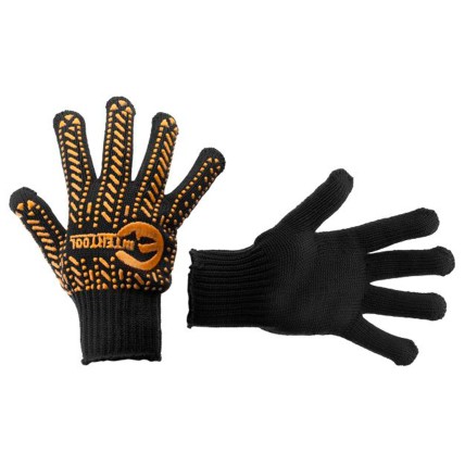 Рукавички Intertool 60/40 з точкою 62г чорні 10