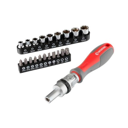 Викрутка Intertool реверсивного Pro 21 од.
