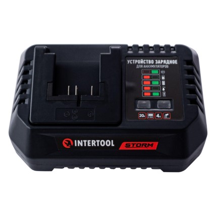 Зарядний пристрій для акумулятора Intertool 20В x 4Ач Li-Ion Storm
