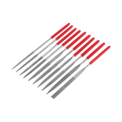 Набір надфілів Intertool 140мм алмазні (10шт)