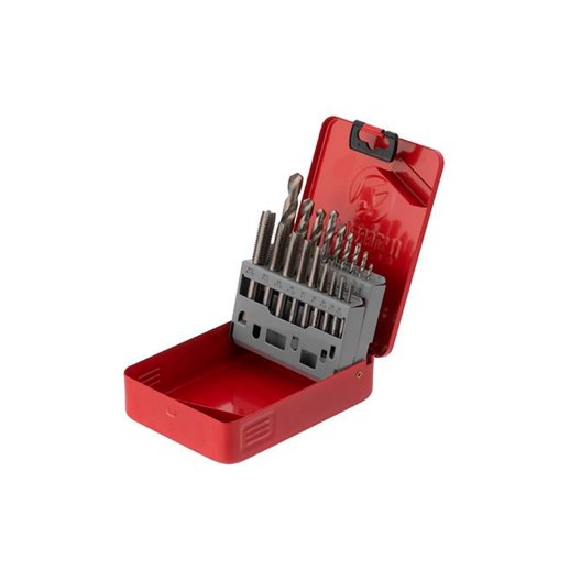 Набір мітчиків та свердлів Intertool M3 x 4 x 5 x 6 x 7 x 8 x 9 x 10 x12 (18од)