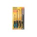 Набір викруток ударних Mastertool PH2 x PH3 x SL6 x SL8 (4шт)