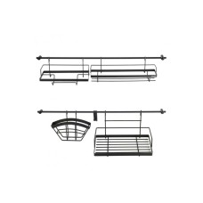 Набір полиць кухонних з рейлінги Kamille - 2 x 780 мм 16 од. (8862)