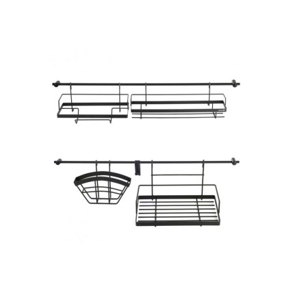Набір полиць кухонних з рейлінги Kamille - 2 x 780 мм 16 од. (8862)