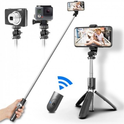 Універсальний штатив тринога для телефону Selfie Stick L02 Bluetooth монопод-трипод штатив селфі палиця