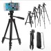 Штатив для телефону та фотоапарата Tripod 3120 PRO портативний трипод 0,35-1.02м висота. Колір: чорний