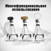 Штатив для телефону та фотоапарата Tripod 3110 PRO портативний трипод 0,35-1.02м висота. Колір: срібний