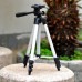 Штатив для телефону та фотоапарата Tripod 3110 PRO портативний трипод 0,35-1.02м висота. Колір: срібний