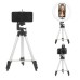 Штатив для телефону та фотоапарата Tripod 3110 PRO портативний трипод 0,35-1.02м висота. Колір: срібний