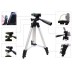 Штатив для телефону та фотоапарата Tripod 3110 PRO портативний трипод 0,35-1.02м висота. Колір: срібний