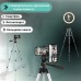 Штатив для телефону та фотоапарата Tripod 3110 PRO портативний трипод 0,35-1.02м висота. Колір: срібний