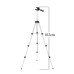 Штатив для телефону та фотоапарата Tripod 3110 PRO портативний трипод 0,35-1.02м висота. Колір: срібний