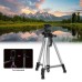 Штатив для телефону та фотоапарата Tripod 3110 PRO портативний трипод 0,35-1.02м висота. Колір: срібний