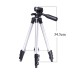 Штатив для телефону та фотоапарата Tripod 3110 PRO портативний трипод 0,35-1.02м висота. Колір: срібний