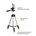 Штатив для телефону та фотоапарата Tripod 3110 PRO портативний трипод 0,35-1.02м висота. Колір: срібний