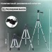 Штатив для телефону та фотоапарата Tripod 3110 PRO портативний трипод 0,35-1.02м висота. Колір: срібний