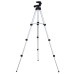 Штатив для телефону та фотоапарата Tripod 3110 PRO портативний трипод 0,35-1.02м висота. Колір: срібний